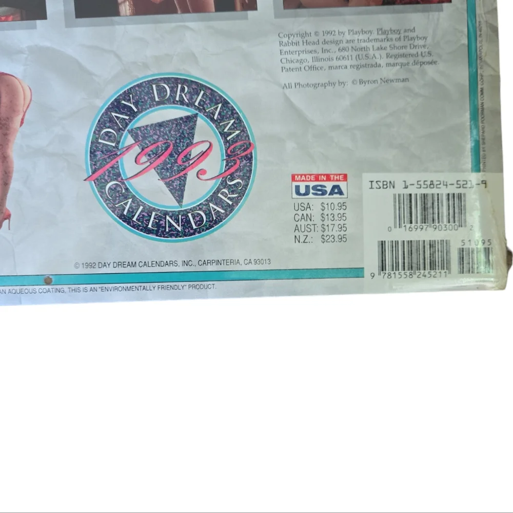 Vintage 1993 PLAYBOY'S LINGERIE CALANDER